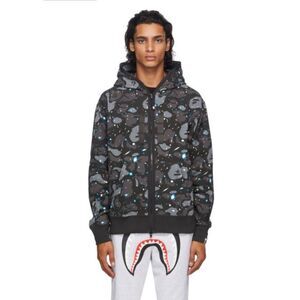 BAPE Relaxed Space Camo Full Zip Streetwear Hoodie Sweathshirt Men's Small